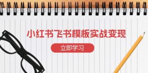 小红书飞书 模板实战变现:小红书快速起号,搭建一个赚钱的飞书模板-吾爱网创
