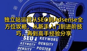 独立站运营从SEO到Adsense全方位攻略，从新手入门到进阶技巧，再到高手经验分享-吾爱网创
