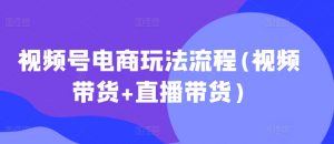 视频号电商玩法流程,视频带货+直播带货【更新2025年1月】-吾爱网创