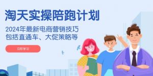 淘天实操陪跑计划，2024年最新电商营销技巧，包括直通车、大促策略等-吾爱网创