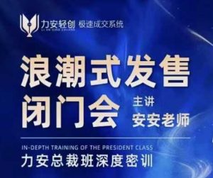 力安深圳闭门会：浪潮式发售，手把手教你做批量搞定成交-吾爱网创