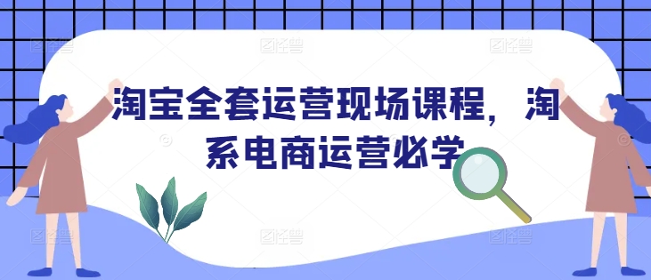 淘宝全套运营现场课程,淘系电商运营必学-吾爱网创