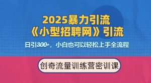 2025最新暴力引流方法，招聘平台一天引流300+，日变现多张，专业人士力荐-吾爱网创