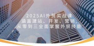 2025AI外贸实战课:涵盖建站、开发、营销, 从零到三全面掌握外贸技能-吾爱网创
