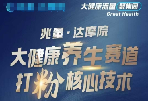 大健康打粉引流，大健康养生赛道暴利打粉新玩法-吾爱网创