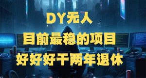 DY无人,目前最稳的项目,矩阵放大边旅游边赚钱,好好好干两年退休-吾爱网创