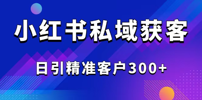 2025最新小红书平台引流获客截流自热玩法讲解，日引精准客户300+-吾爱网创