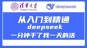 清华大学讲DeepSeek最全教程,从入门到精通,deepseek一分钟干了我一天的活-吾爱网创