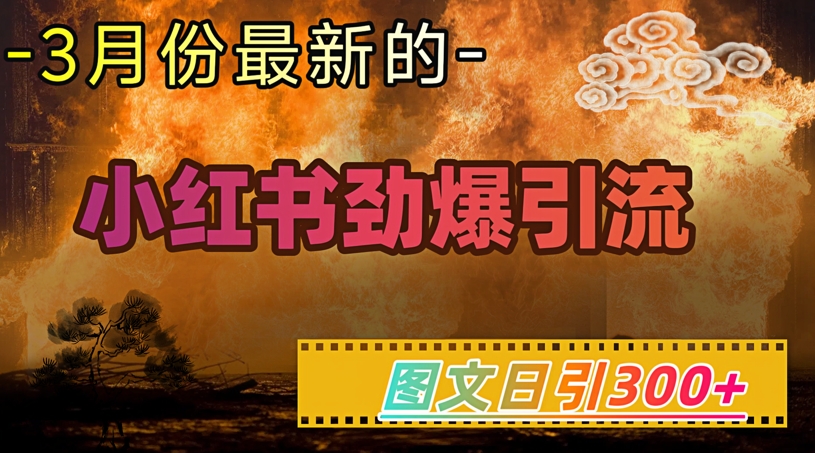 小红书超劲爆引流手段,图文日引300+轻松变现1W-吾爱网创