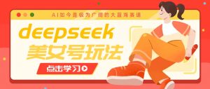 借助deepseek创作出各种风格的美女视频，7天快速涨粉，多种变现月入万元-吾爱网创
