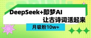 用DeepSeek做AI 古诗词视频,涨粉 10W+(保姆级教程)-吾爱网创