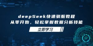 deepSeek快速驯服教程，从零开始，轻松掌握数据分析技能-吾爱网创