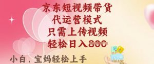 京东短视频带货，2025翻身项目，只需上传视频，单月稳定变现8k+【揭秘】-吾爱网创