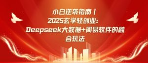小白逆袭指南，2025玄学轻创业：Deepseek大数据+周易算法的融合玩法-吾爱网创