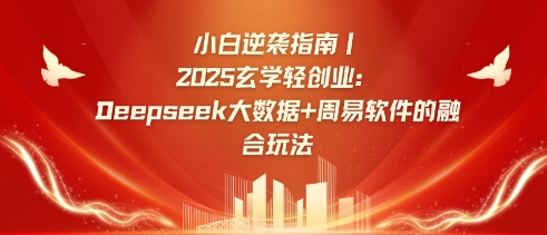 小白逆袭指南，2025玄学轻创业：Deepseek大数据+周易算法的融合玩法-吾爱网创