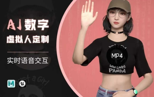 Ai数字人虚拟(智能体)实时语音交互特训营,自行定制超写实角色AI数字人交互技术-吾爱网创