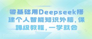 零基础用Deepseek搭建个人智能知识外脑，保姆级教程，一学就会-吾爱网创