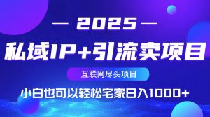 私域IP+引流卖项目,小白也可以做到轻松宅家日入1000+-吾爱网创