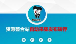 资源整合站自动采集发布转存,解放双手-吾爱网创