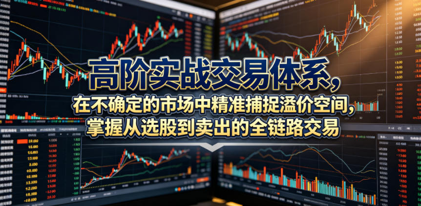 高阶实战交易体系,在不确定的市场中精准捕捉溢价空间,掌握从选股到卖出的全链路交易心法(更新6月)-吾爱网创