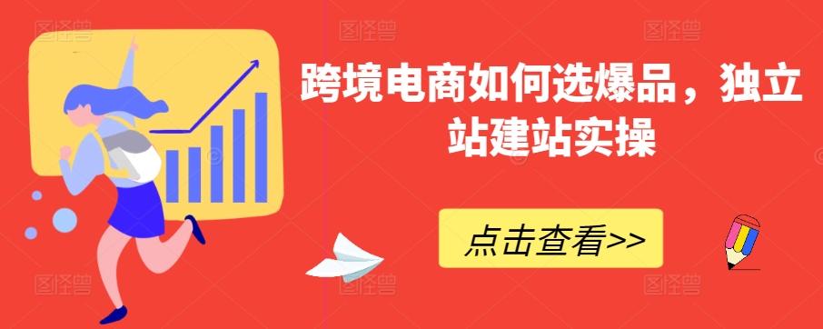 跨境电商如何选爆品，独立站建站实操-吾爱网创