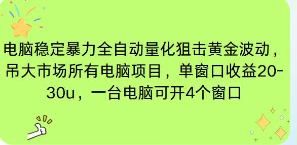 (16737期)电脑EA策略挂机项目单窗口收益20-30u,单电脑可挂5-10个窗口收益稳健4位数-吾爱网创