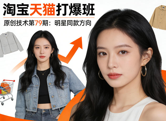 《淘宝天猫打爆班》原创技术第79期：明星同款方向-吾爱网创