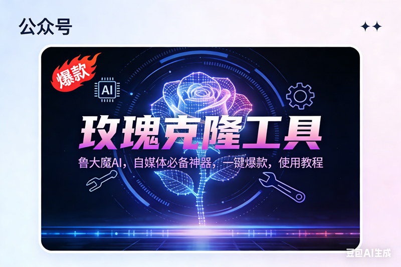 （16881期）玫瑰克隆神器，鲁大魔ai，自媒体必备，一键爆款工具，详细教程-吾爱网创