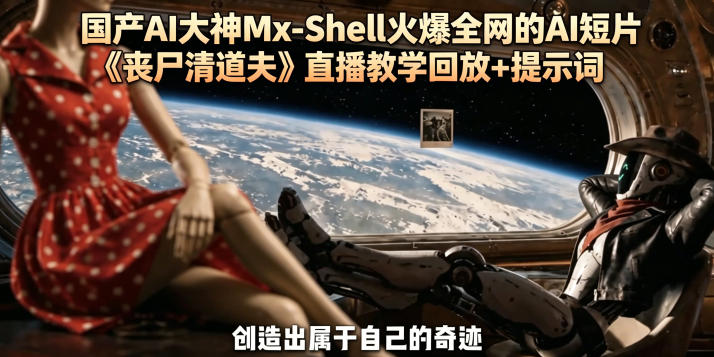 国产AI大神Mx-Shell火爆全网的AI短片《丧尸清道夫》直播教学回放+提示词-吾爱网创