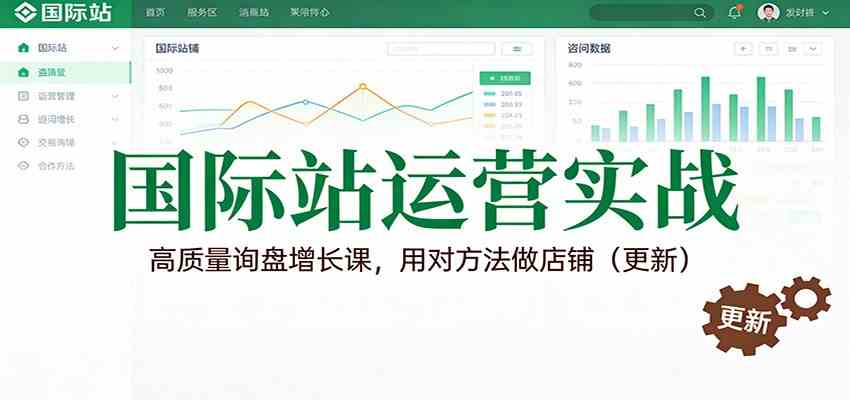 国际站运营实战，高质量询盘增长课，用对方法做店铺（更新）-吾爱网创