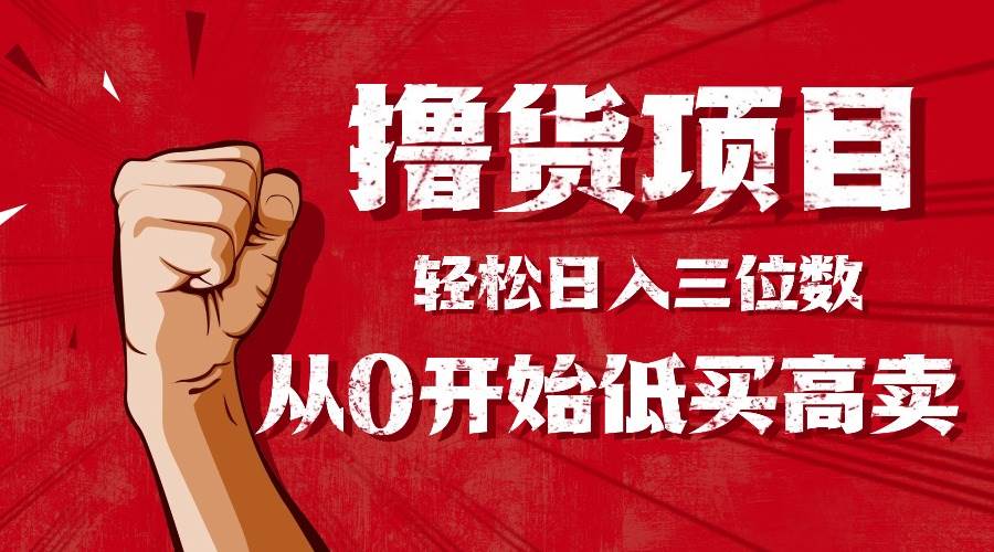 （16315期）手把手教你撸货，从0开始低买高卖，小白轻松实现日入三位数!!!-吾爱网创