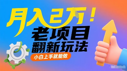 月入2W！老项目翻新玩法，小白上手就能做，非常容易上手-吾爱网创