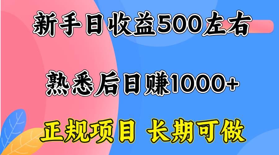 （15978期）一台电脑，前期日收益300-500，熟练后日入1000左右-吾爱网创