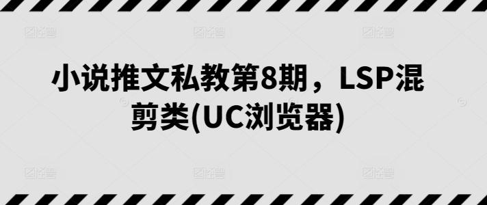 小说推文私教第8期，LSP混剪类(UC浏览器)-吾爱网创