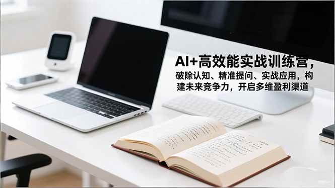 （16635期）AI+高效能实战训练营，破除认知、精准提问、实战应用，构建未来竞争力，开启多维盈利渠道-吾爱网创
