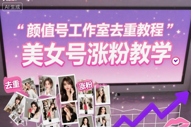颜值号工作室去重教程，美女号涨粉教学-吾爱网创