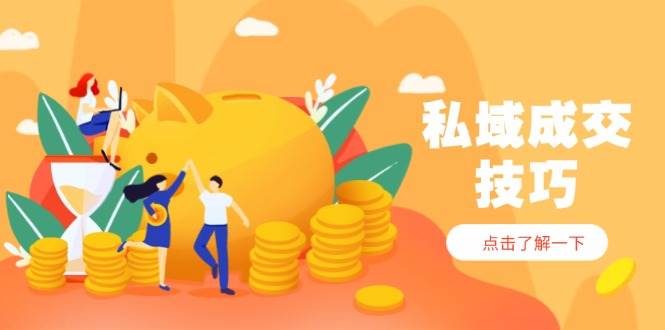 （14566期）私域成交技巧，帮你从入门到精通，破解四大痛点，快速变现，轻松收钱-吾爱网创