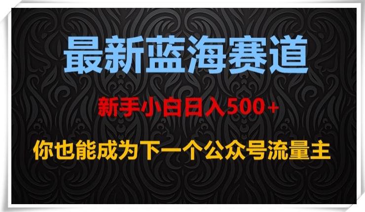 最新蓝海赛道，新手小白日入500+，你也能成为下一个公众号流量主【揭秘】-吾爱网创