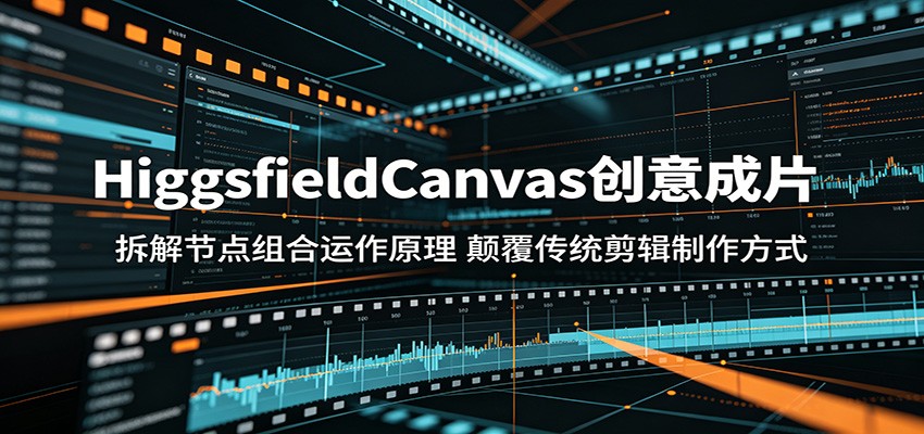 HiggsfieldCanvas创意成片:拆解节点组合运作原理,颠覆传统剪辑制作方式-吾爱网创