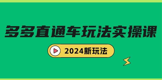 (9412期)多多直通车玩法实战课，2024新玩法(7节课)-吾爱网创