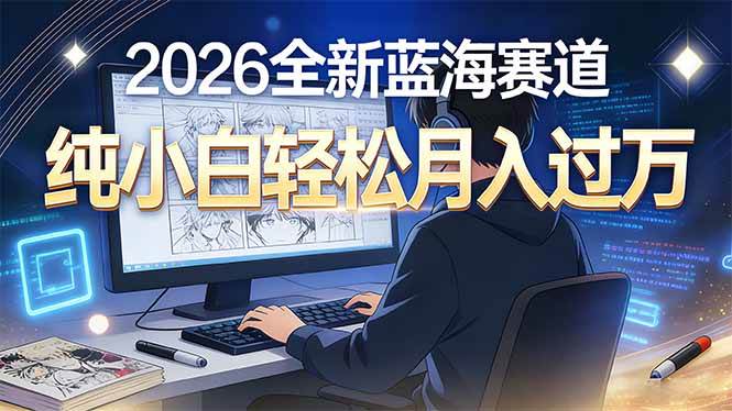 (16781期)2026年全新蓝海赛道,纯小白轻松月入过万-吾爱网创