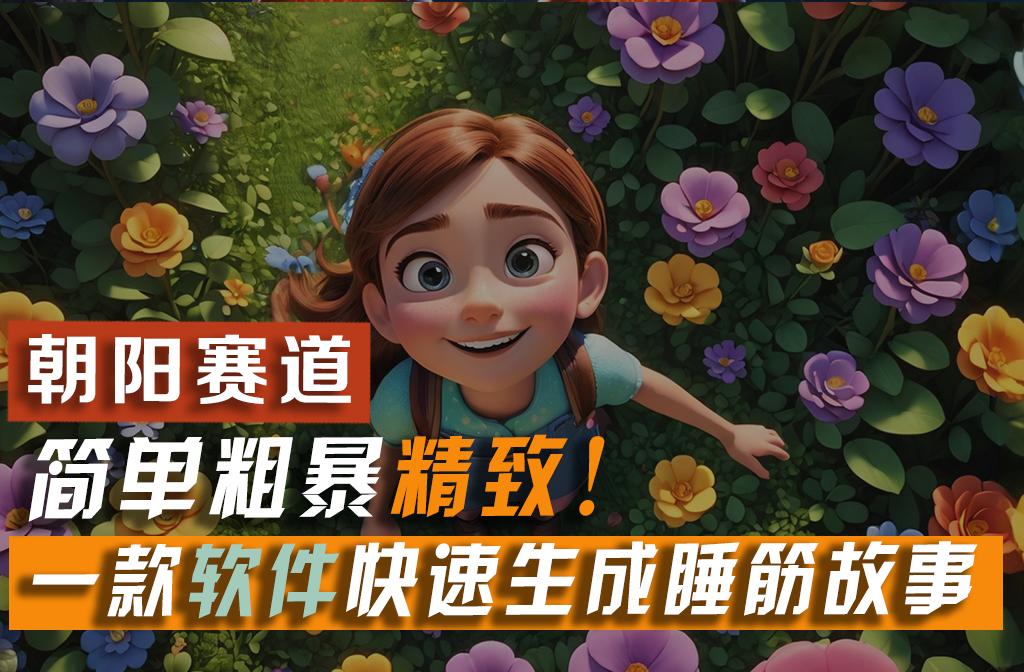 利用一款软件5分钟一条爆款睡筋故事，简单粗暴精致！小白月入2w+-吾爱网创