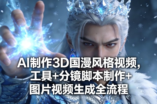 AI制作3D国漫风格视频，工具+分镜脚本制作+图片视频生成全流程-吾爱网创