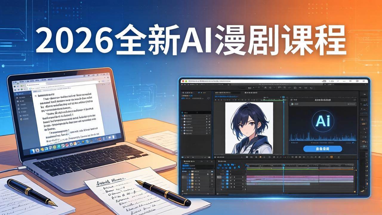 (17893期)2026全新AI漫剧课程:覆盖创作全链路,教你写作分镜剪辑配音一站式打造漫剧作品-吾爱网创