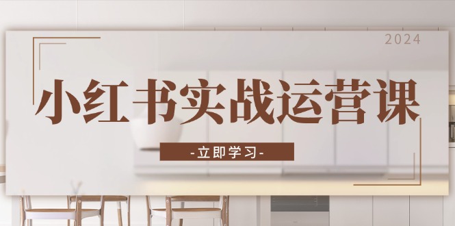小红书实战运营课：从开通店铺到直播话术，打造爆款笔记与高效直播-吾爱网创