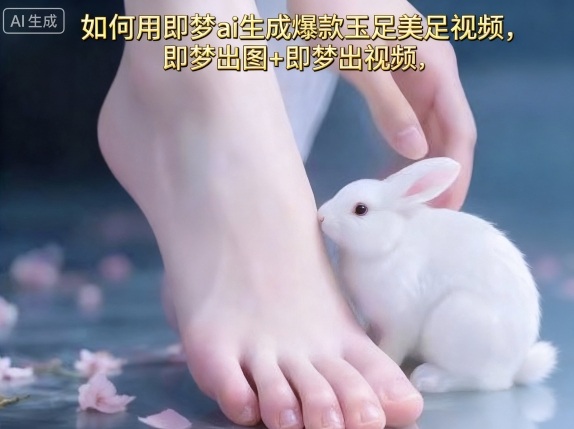 如何用即梦ai生成爆款玉足美足视频，即梦出图+即梦出视频，快速涨粉-吾爱网创