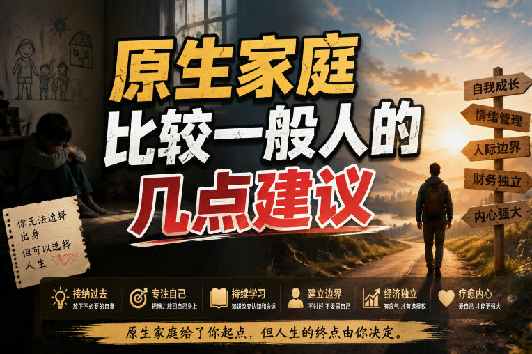 付费文章:给原生家庭比较一般人的几点建议-吾爱网创