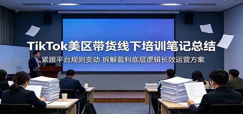 TikTok美区带货线下培训笔记总结:紧跟平台规则变动,拆解盈利底层逻辑长效运营方案-吾爱网创