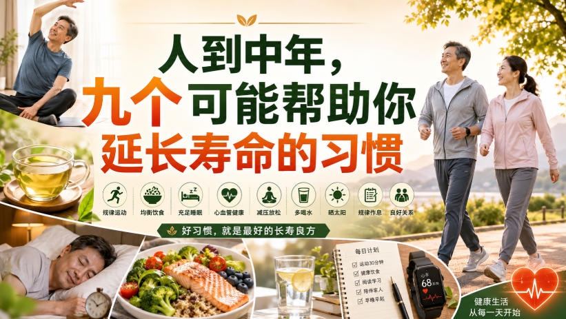 付费文章:人到中年,九个可能帮助你延长寿命的习惯-吾爱网创