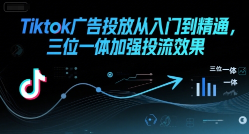 Tiktok广告投放从入门到精通,三位一体加强投流效果-吾爱网创